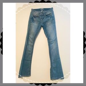 Blue Bootcut Pants